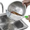 Cabilock 14.56 Inch Pan Strainer with Handle Kitchen Pot Drainer Water Filter Separator for Pasta Vegetable Rice Food Straining Fits Most Pots view 3