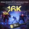 IVANKY 80Gbps Displayport Cable, [6.6ft, 2-Pack], 16K DP 2.1 Cable [16K@60Hz, 8K@120Hz, 4K@240Hz], Support HDR10, HDCP, 3D, DSC 1.2a, for Gaming Monitor, TV, Graphics, [6.6ft, 2-Pack] view 2