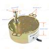 CHANCS 2PCS Synchronous Motor TYC-50 110V Turntable Motor 5-6RPM with 7mm Flexible Coupling Connector Electric Motor Turntable Gear Box for Cup Turner Hand-Made view 4