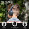 PowerLocus Wireless Bluetooth Headphones, Over Ear Headphones with Microphone, 50H Playtime, HiFi Stereo Sound, Deep Bass, Soft Earmuffs, Foldable Lightweight Headphones for Travel/PC/Cell Phone view 2