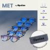OPULIZE MET Blue Light Blocking Reading Glasses for Women Men, Slim Round Frame with Scratch Resistant and Spring Hinges, Computer Glasses with Anti-Reflective, Grey +2 (Pack of 1) view 4