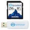 Everything But Stromboli 256GB SD Card Class 10 UHS-1 U3 Speed C10 V30 256G SDXC Memory Card for Compatible Camera, Computer, Video Camcorder Bundle with (1) SD & Micro Card Reader view 1