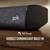 Polk Audio Signa S3 Sound Bar for TV & Wireless Subwoofer with Built-in Chromecast & Google Assistant, Low-Profile Design, Works with 8K, 4K & HD TVs, Bluetooth and Wireless Streaming view 3