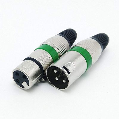 10pcs 3Pins XLR Connector Female with Male Connector 3pin Microphone Cable Connector