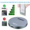 RIITOP NVMe to USB Docking Station, External M.2 PCI-e NVMe SSD to USB-C Reader Adapter for M.2 (M Key) SSD view 4