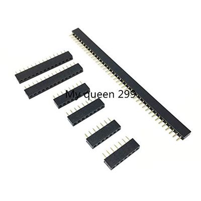 Davitu Electrical Equipments Supplies - 2.0mm single row female seat pin header 2.0 row mother 1 * 2P/3/4/5/6/7/8/9/10-40P straight insert plastic height 4.3MM - (Color: 11P)