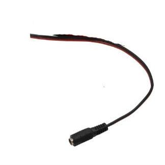 Davitu Electrical Equipments Supplies - 5.5 X 2.1 mm DC connector Power Plug with extension wire DC female and Male Jack adapter for CCTV Camera Led strip light - (Color: DC female cable)