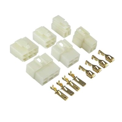 Davitu Electrical Equipments Supplies - 5set 1P/2P/3P/4P/6P/9P 6.3MM Automobile Connectors Wire 0.5-2mm2 PA66 Nylon Connector - (Color: 5sets 6P)