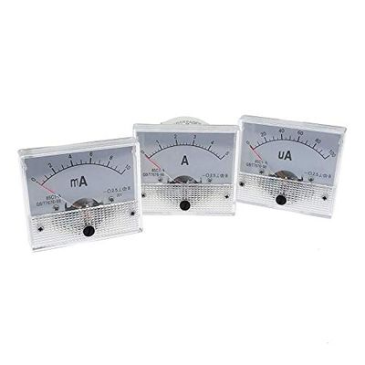 Davitu Electrical Equipments Supplies - 85C1 Ammeter dc Analog Current Meter Panel Pointer Type 1/5/10/20/30/50/100/200/300/500mA - (Pins: 300mA)
