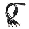 Davitu Electrical Equipments Supplies - 1 Female to 2/3/4/5 Male Plug 5.5x2.1mm Port 12V DC Power Adapter Splitter Cable For LED Strip - (Color: 1 Female to 4 Male) view 2