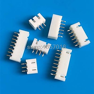 Davitu Electrical Equipments Supplies - 40pcs XH2.54 2.54mm Socket Connector Pin Header Straight pin 2p-12p total 11 types - (Color: 8p)