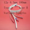 Davitu Electrical Equipments Supplies - 10PCS FFC FPC flat flexible cable 12P / pitch 0.5mm / length 100/150 /170/200 /300/350/400/mm.Type A Type B - (Pins: 12P 0.5mm 300mm B) view 1