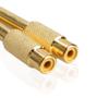 Davitu Electrical Equipments Supplies - 2pcs 6.35mm 1/4" Male Mono Plug To RCA Female Jack Audio Adapter Connector - (Color: Gold) view 4