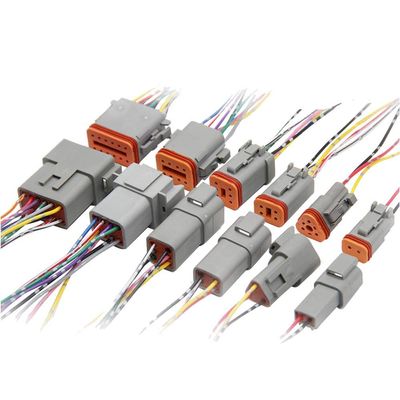 Davitu Electrical Equipments Supplies - 2019 Auto Car Waterproof Connector Male & Female Docking Terminal Wiring Harness Plug Connector DT04-2P to 12P / DT06-2S to 12S - (Pins: DT04-DT06-8P)