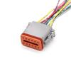 Davitu Electrical Equipments Supplies - 2019 Auto Car Waterproof Connector Male & Female Docking Terminal Wiring Harness Plug Connector DT04-2P to 12P / DT06-2S to 12S - (Pins: DT04-DT06-8P) view 2