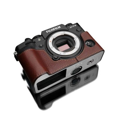 GARIZ Leather Camera Case for FUJIFILM X-T4 XS-CHXT4BR Brown