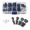 Davitu Electrical Equipments Supplies - 200PCS 2/3/4/5 Pin Black Nylon Housing Terminals Set Male/Female Connectors with Wings/Hooks For Electronics Household Appliance view 1