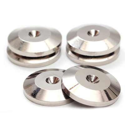 Chiloskit 25mm/ 1" Speaker Spike Pads Shoes Feet - Set of 4pcs (Sliver)