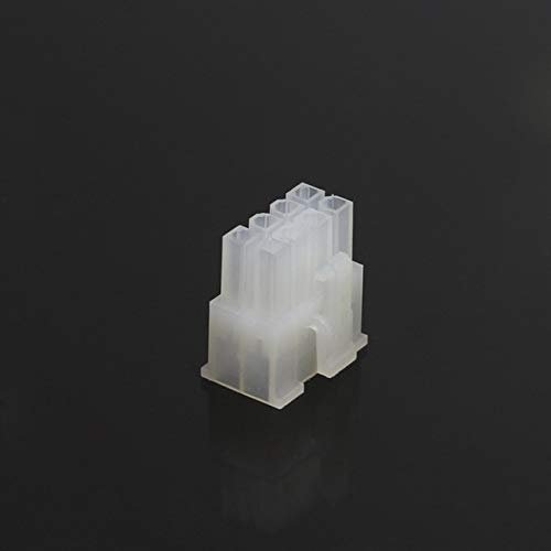 Davitu Electrical Equipments Supplies - 10pcs/lot 5557-R 5557 4.2 mm transparent Automotive wiring harness connector male 2-24 pin for PC/computer graphics card - (Color: 2x4)