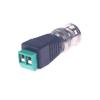 Davitu Electrical Equipments Supplies - 1/2pcs BNC Connectors BNC Cable Green Male Coax CAT5 To Coaxial Camera CCTV Video Balun Camera Surveillance Accessories - (Package: 2pcs) view 1