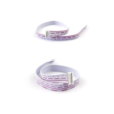Davitu Electrical Equipments Supplies - 10Pcs 30cm Single PH2.0 Header 2P 3P 4P 5P 6P 7P 8P 9P 10P 11P 12P AWG26 Red White Wire Cable - (Pins: 5P)