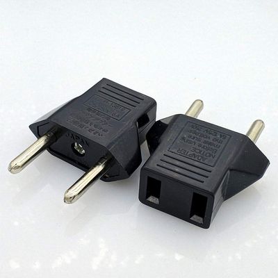 Universal US to EU Plug USA to Euro Europe Travel Wall AC Power Charger Outlet Adapter Converter 2 Round Socket Input Pin 5pcs