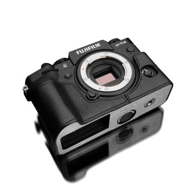 Gariz XS-CHXT4BK Genuine Leather Camera Case for FUJIFILM X-T4, Black