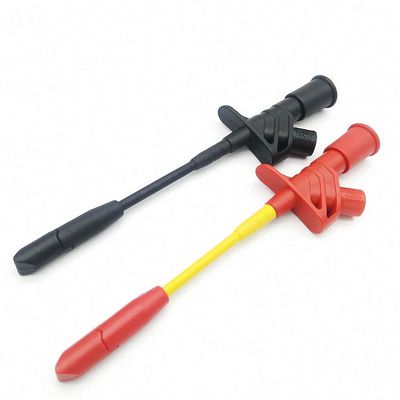 CATIII 1000V Cable Piercing Needle Test Clips Multimeter Testing Probe Hook with 4mm Socket