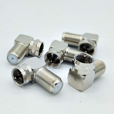 Right Angle F Connector F Type Male to F Type Fmale Right Angle Connector British System 10pcs/lot