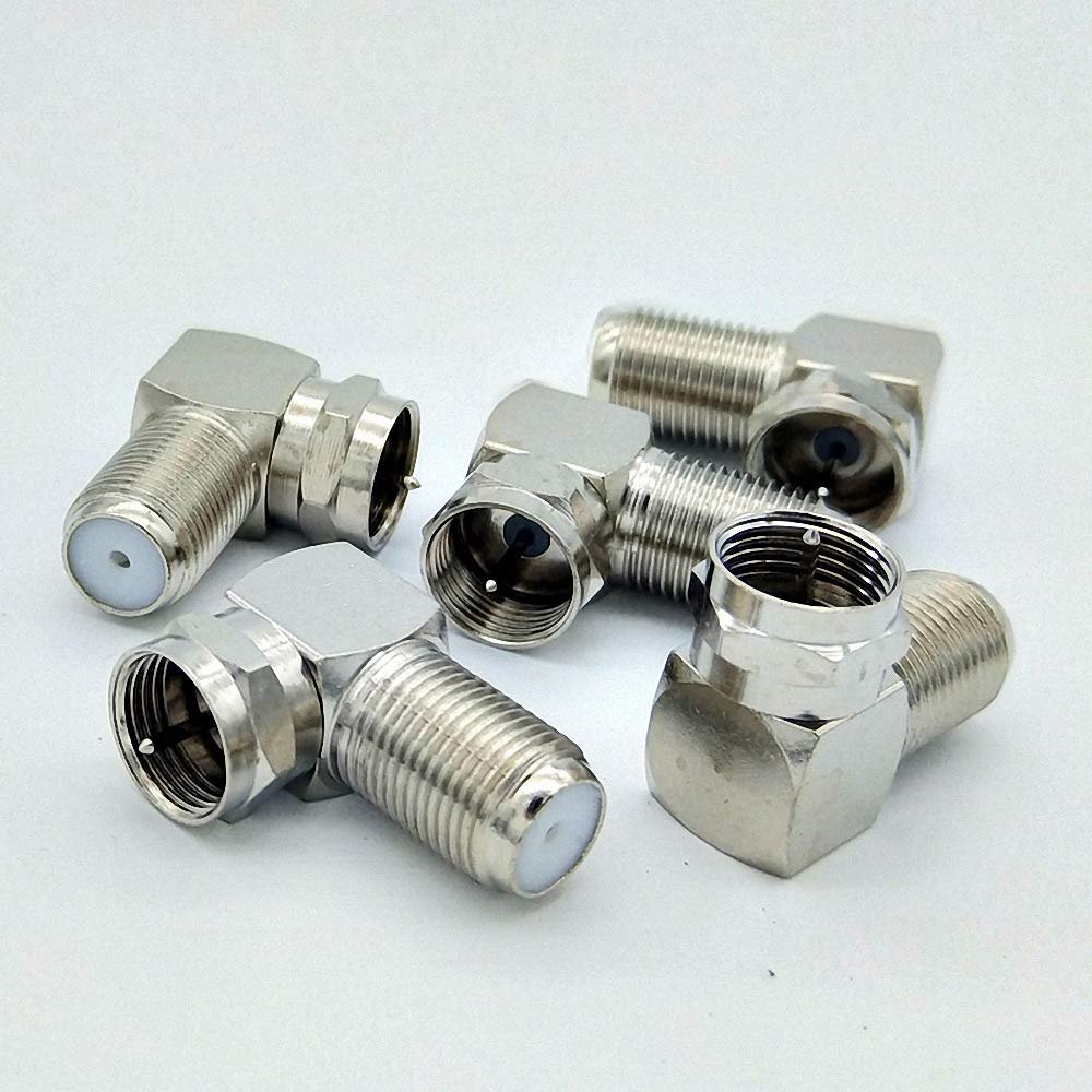Right Angle F Connector F Type Male to F Type Fmale Right Angle Connector British System 10pcs/lot