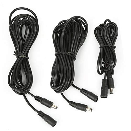 Davitu Electrical Equipments Supplies - 1M 2M 3M 5M 10M DC Power Extension Cable 5.5 x 2.1mm Female to Male Plug Cable Adapter Connector for Camera CCTV LED Monitor - (Color: With Box, Package: 5m)