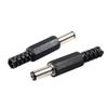Davitu Electrical Equipments Supplies - EASY 50 Pcs 5.5x2.1mm Male Solder DC Power Barrel Tip Plug Jack Straight Connectors - (Color: Black) view 1