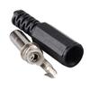 Davitu Electrical Equipments Supplies - EASY 50 Pcs 5.5x2.1mm Male Solder DC Power Barrel Tip Plug Jack Straight Connectors - (Color: Black) view 2
