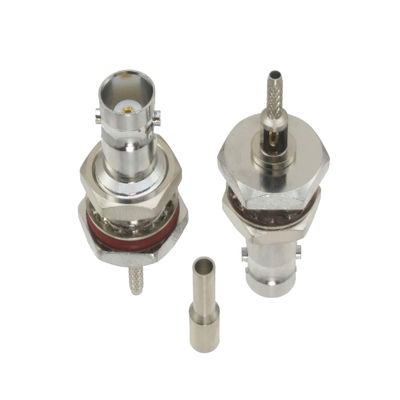10pcs Connector BNC Female Jack Bulkhead Crimp RG174 RG316 LMR100 Cable Straight