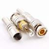 75-5 Gold Plating BNC weldless Connector Q9 Jack for Coaxial RG59 CCTV Camera 100pcs/lot view 1