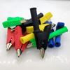 5 Color Pure Copper Large Current 30A with case Alligator Clip Test Clip with 4mm Banana Socket 10pcs/lot view 3