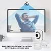 480P HD Camera, Built in Microphone Computer Camera Lens Rotatable, Support Live Webcast, Online Teaching, Video Conferences Meeting Webcam USB Desktop Laptop Camera for Live Streaming view 4