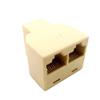 Davitu Electrical Equipments Supplies - High RJ45 Ethernet Cable LAN Port 1 to 2 Socket Splitter RJ45 Splitter Connector CAT5 LAN Ethernet Splitter Adapter 8P8C Network view 2