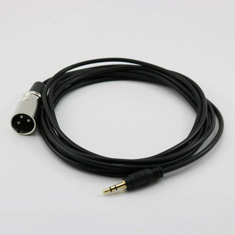 Connector and Terminal 10FT 3.5mm Stereo Male to XLR 3 Pin Male Shielded Microphone Connector Cable