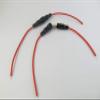 Connector and Terminal 1pcs 5x20mm AGC Glass Blow Fuse Holder in-line Screw Type with Wire view 2