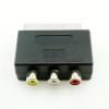 Connector and Terminal 1x SCART Male Plug to 3 RCA Female A/V Adaptor Converter for TV DVD VCR view 3