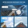 1byone Outdoor TV Antenna 360 Omni-Directional Reception Long 100+ Miles Range Enhance VHF&UHF 4K Ready HDTV Antenna with Added Stability for Outdoor/Attic/RV Use - 39ft RG6 Coax Cable view 4