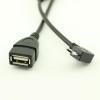 Connector and Terminal, 90Left Angle OTG Micro USB B Male to USB 2.0 A Female Data Charge Adapter Cable view 2