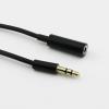 Connector and Terminal 1pc 3.5mm 3 Pole 1/8" TRS Stereo Male to Female Jack Adapter Short Audio Cable view 1