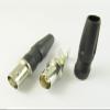 Connector and Terminal 1pcs Connector BNC Female Jack with Strain Relief Solderless PU Sleeve Cable view 1