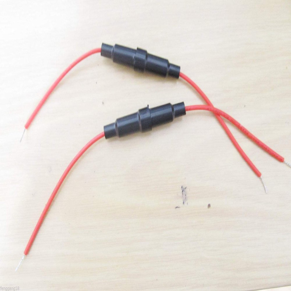 Connector and Terminal, 1pcs New 6x30mm AGC Glass Blow Fuse Holder in-line Screw Type with Wire