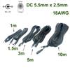 Connector and Terminal DC Power Extension 5.5 x 2.5mm Male to Female Cable CCTV Adapter Extender 18AWG - (:5m) view 2