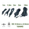 Connector and Terminal DC Power Extension 5.5 x 2.5mm Male to Female Cable CCTV Adapter Extender 18AWG - (:5m) view 3