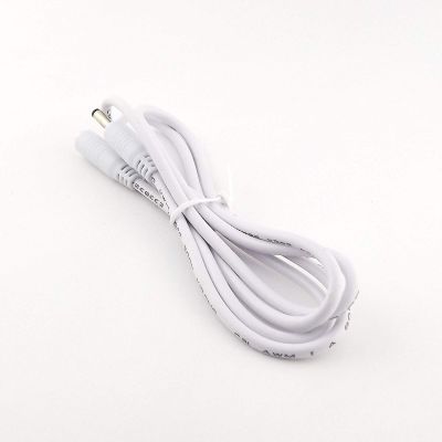 Connector and Terminal 1x CCTV DC Powder 3.5mm x 1.35mm Male to Female Adapter Connector Cable White 1M