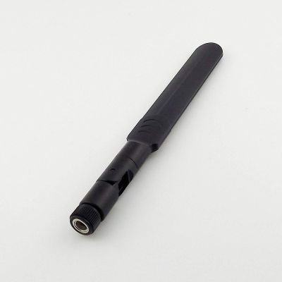 Connector and Terminal 1x Dual-Band Dipole 2.4GHz 5.8GHz Antenna 5DBi RP-SMA Male Jack Connector Black